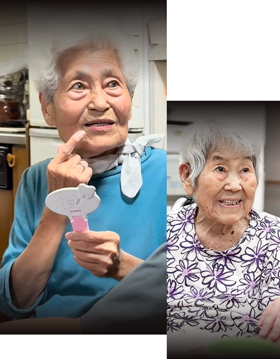 自然な口元の使用イメージ